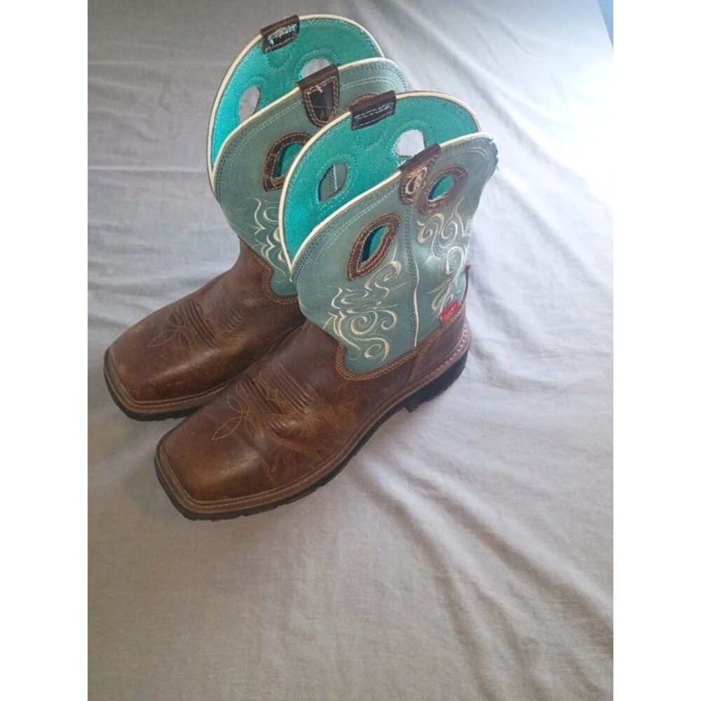 Tony Lama RR3401L Waterproof Composite Toe EH Work Boots Size 9.5B